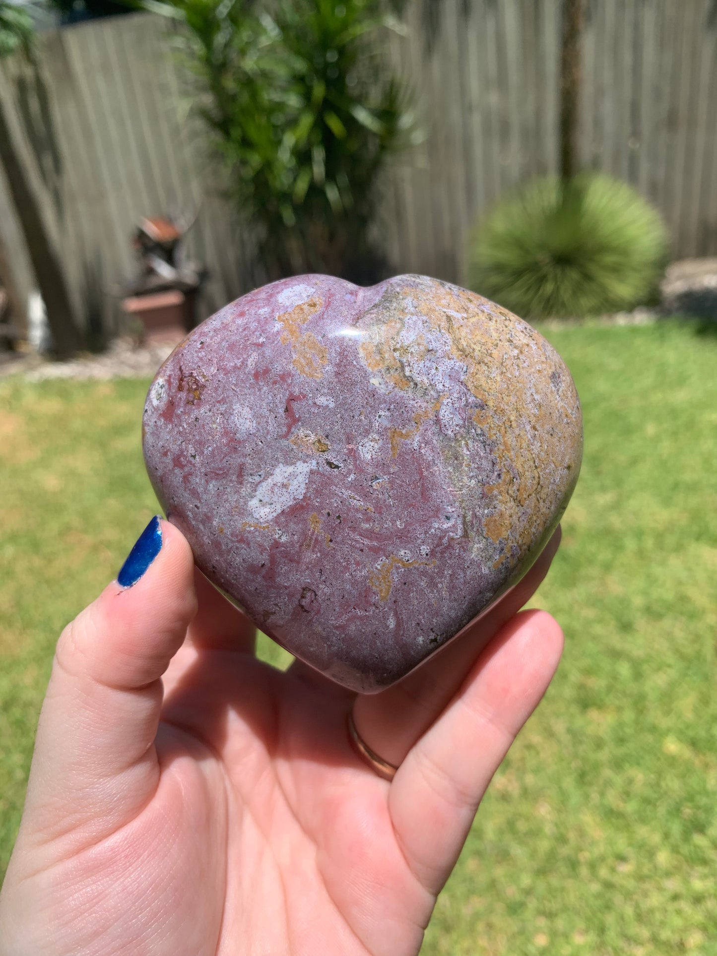 Ocean Jasper Heart