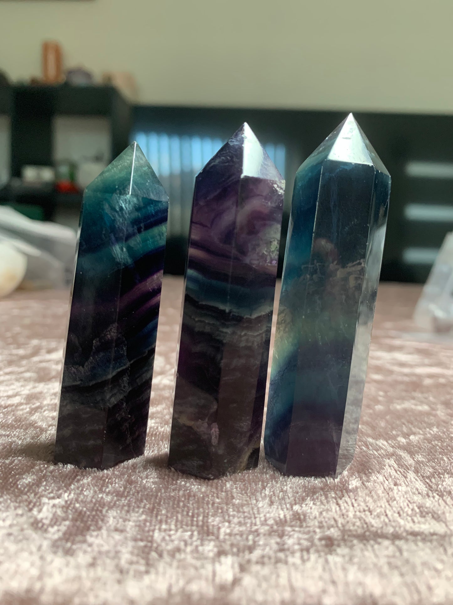 Rainbow Fluorite Point