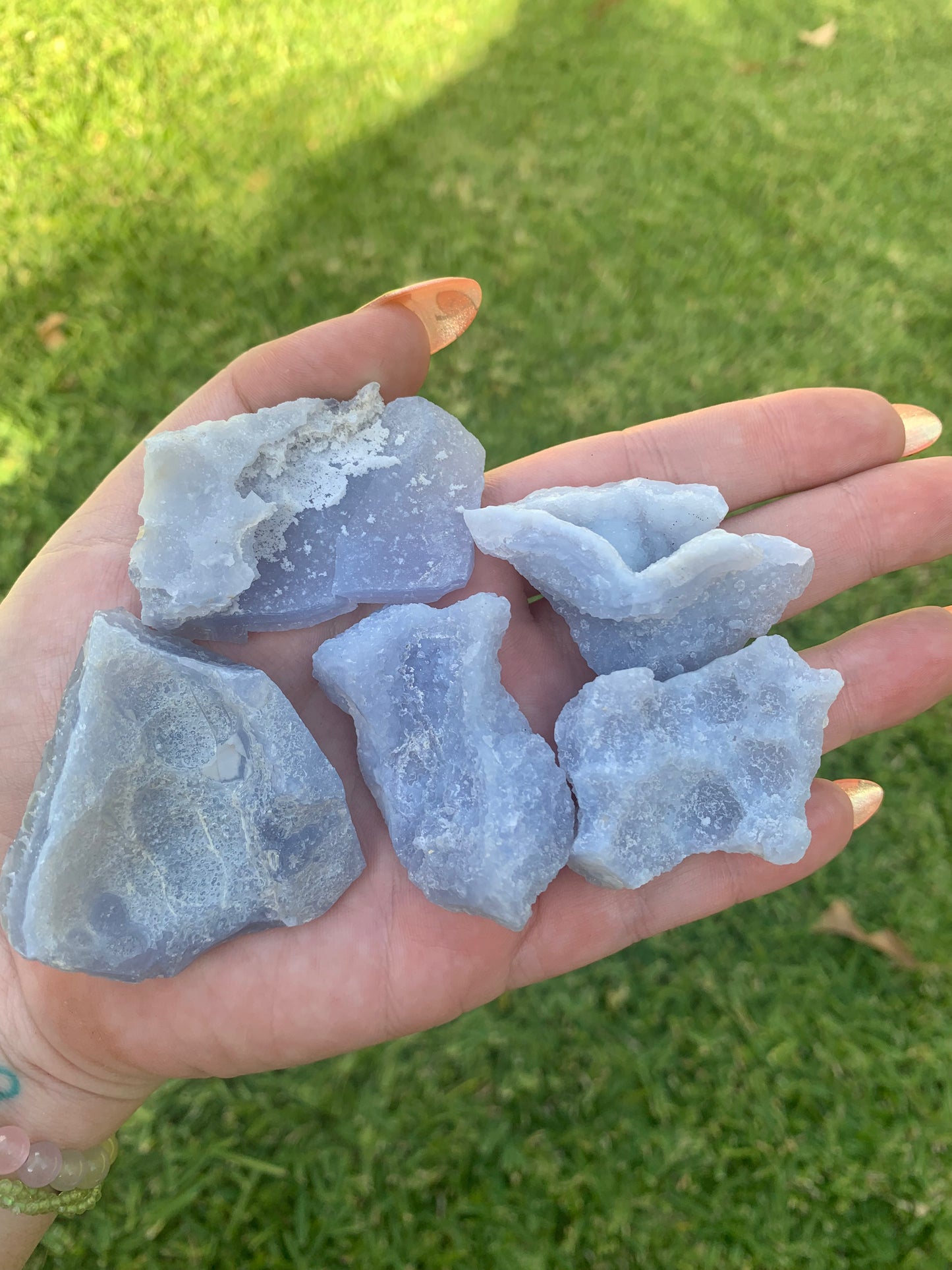 Blue Lace Agate Chalcedony Raw