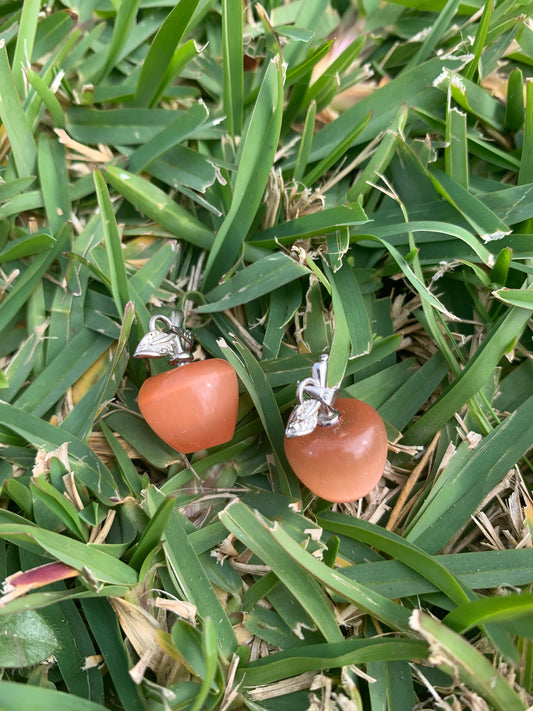 Mini Cat Eye Apple Charm