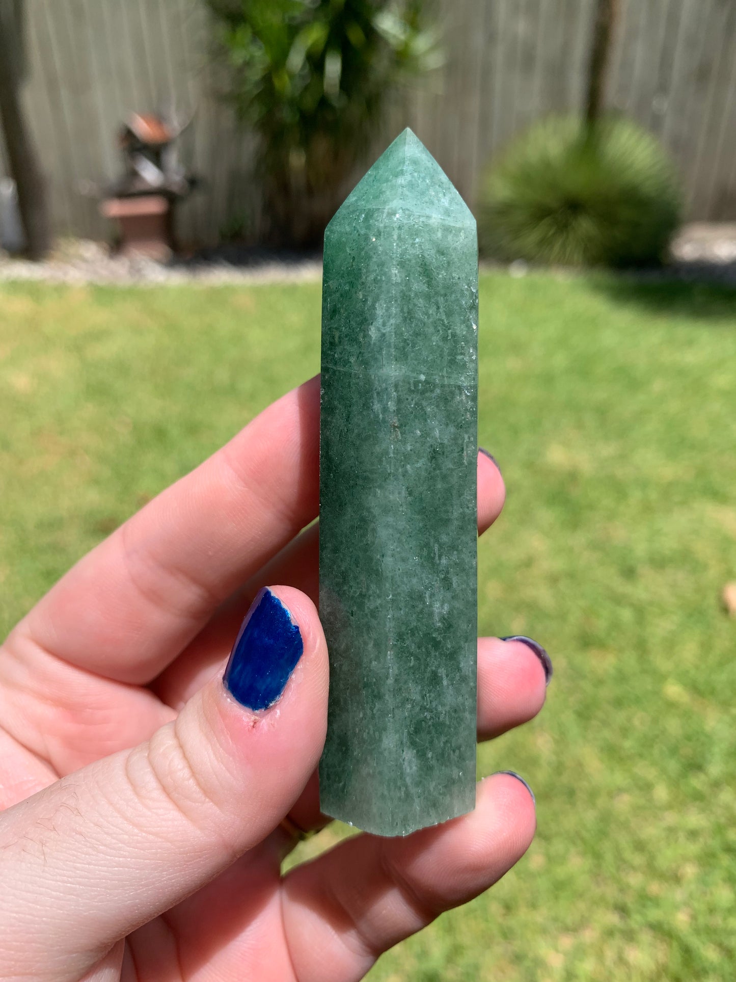 Green Strawberry Quartz Tower