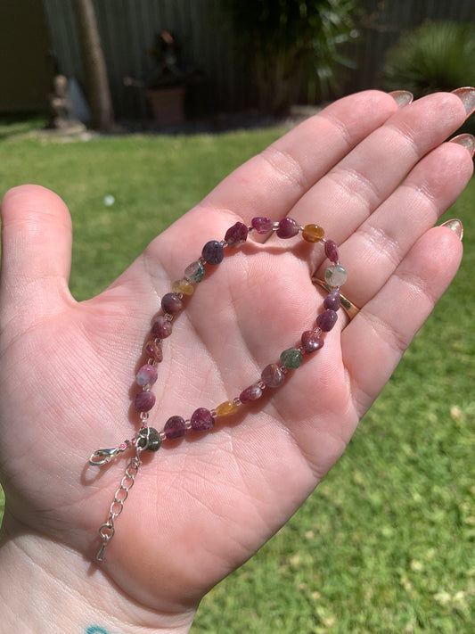 Rainbow Tourmaline Bracelet