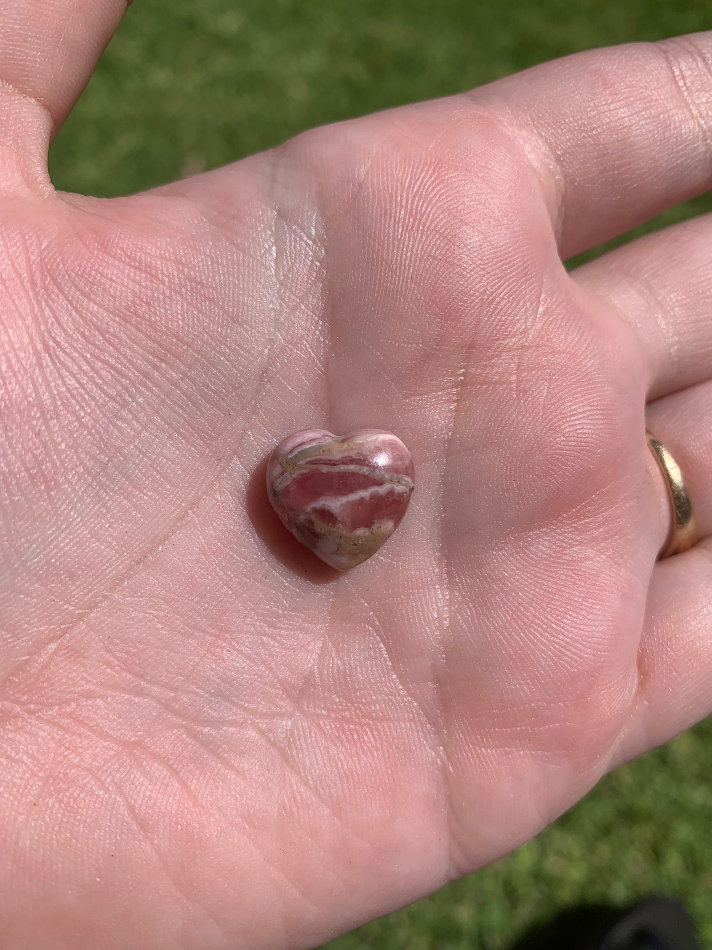 Rhodochrosite Heart Cabochon