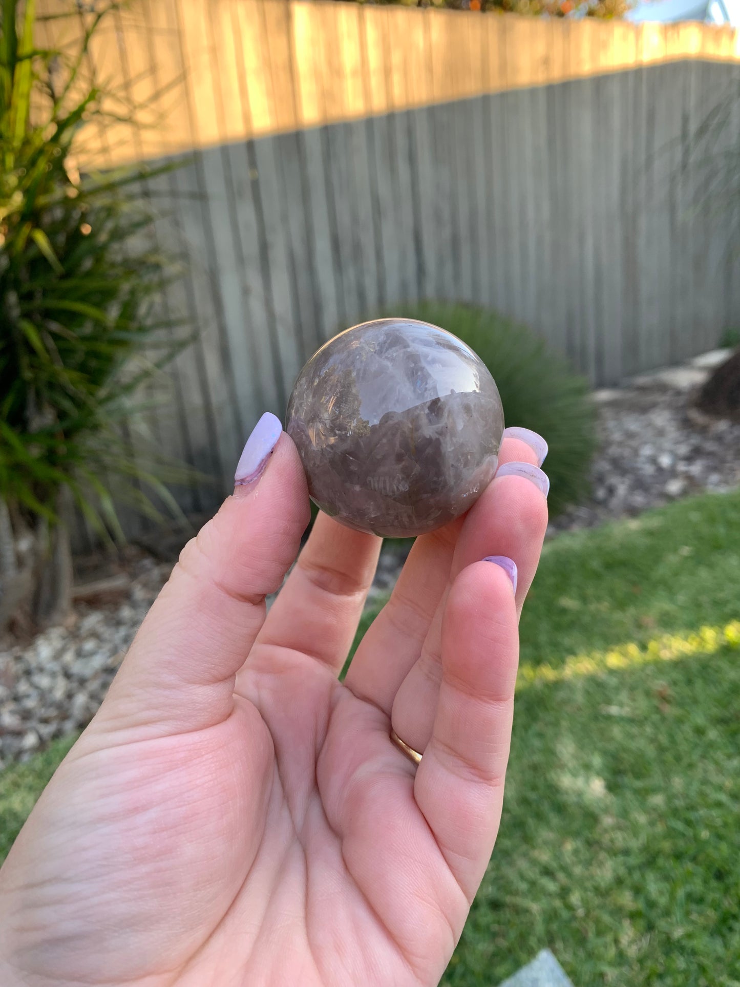 Blue Rose Quartz Sphere