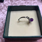 Amethyst Adjustable Ring