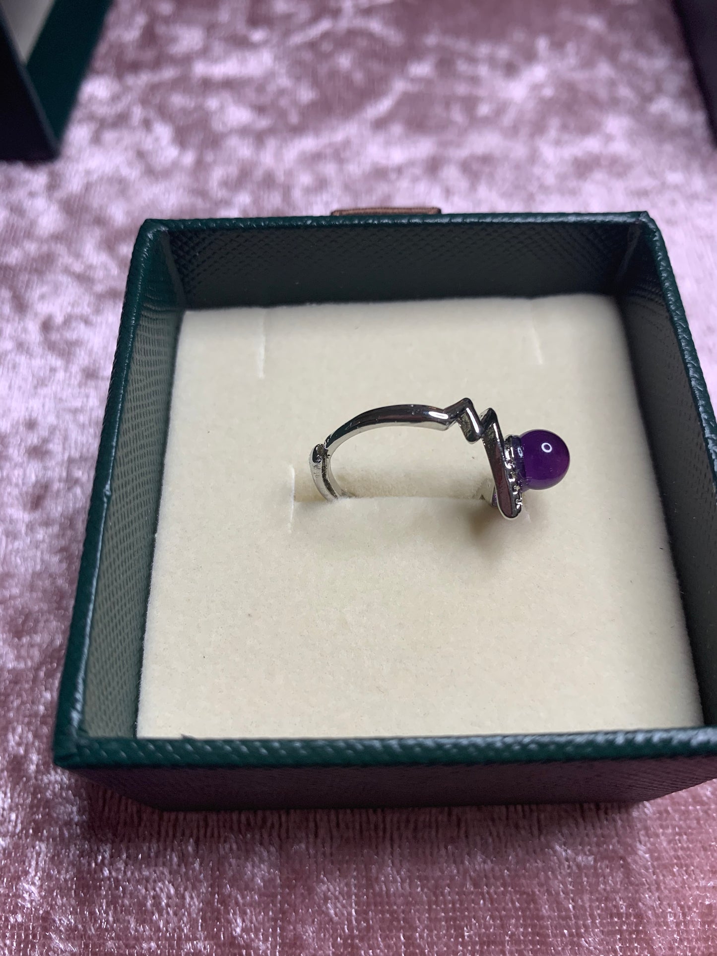 Amethyst Adjustable Ring