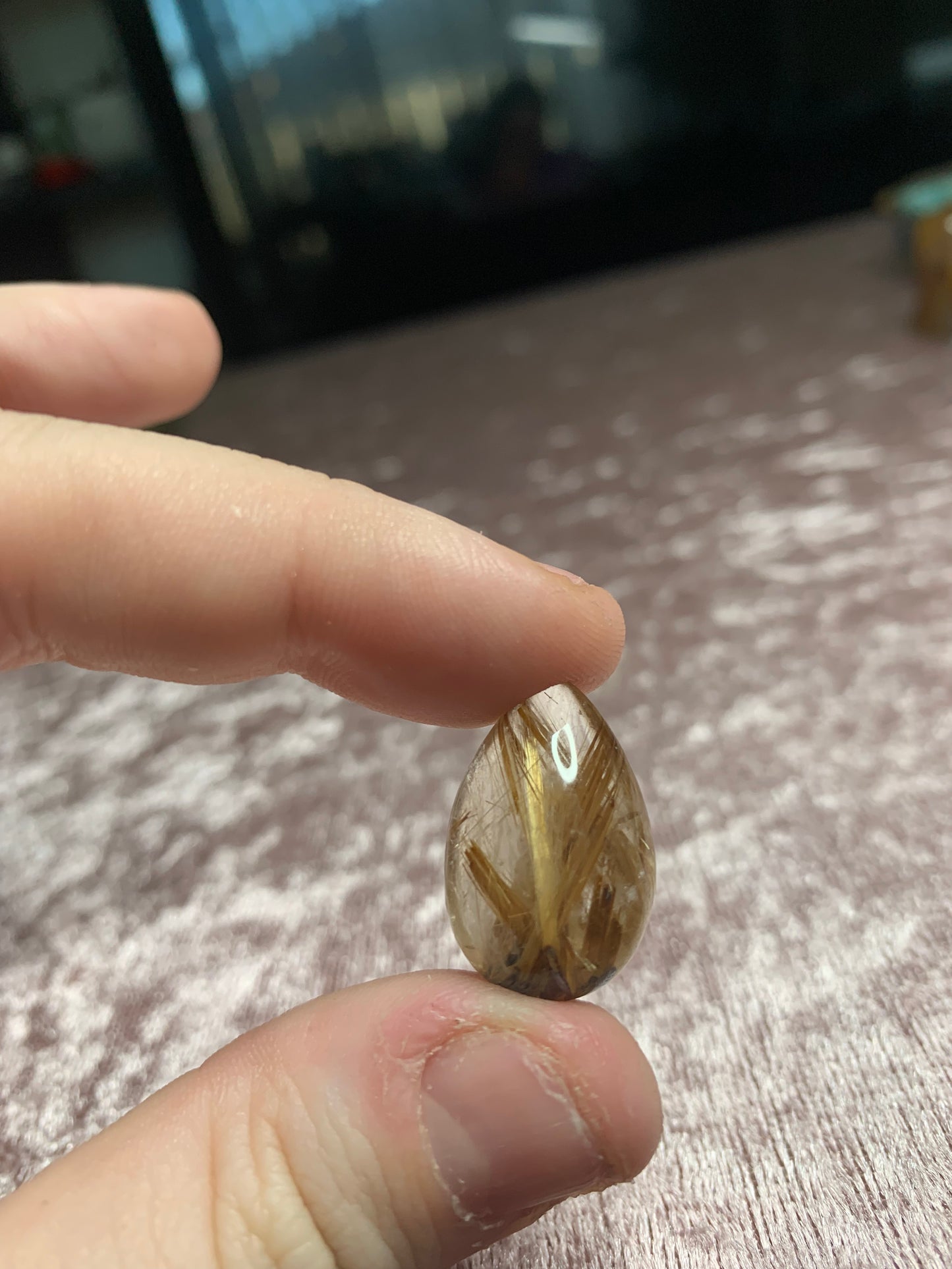 Golden Rutile Cabochon