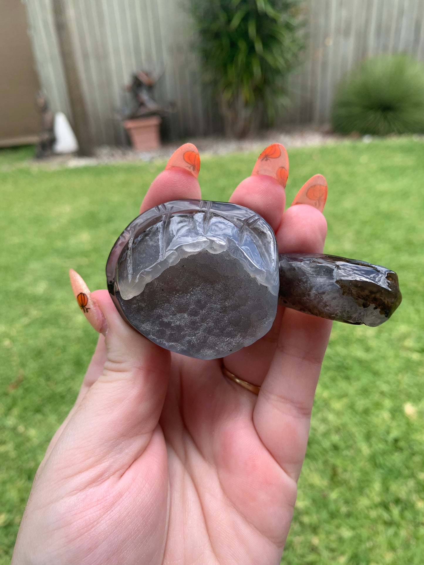 Druzy Agate Turtle