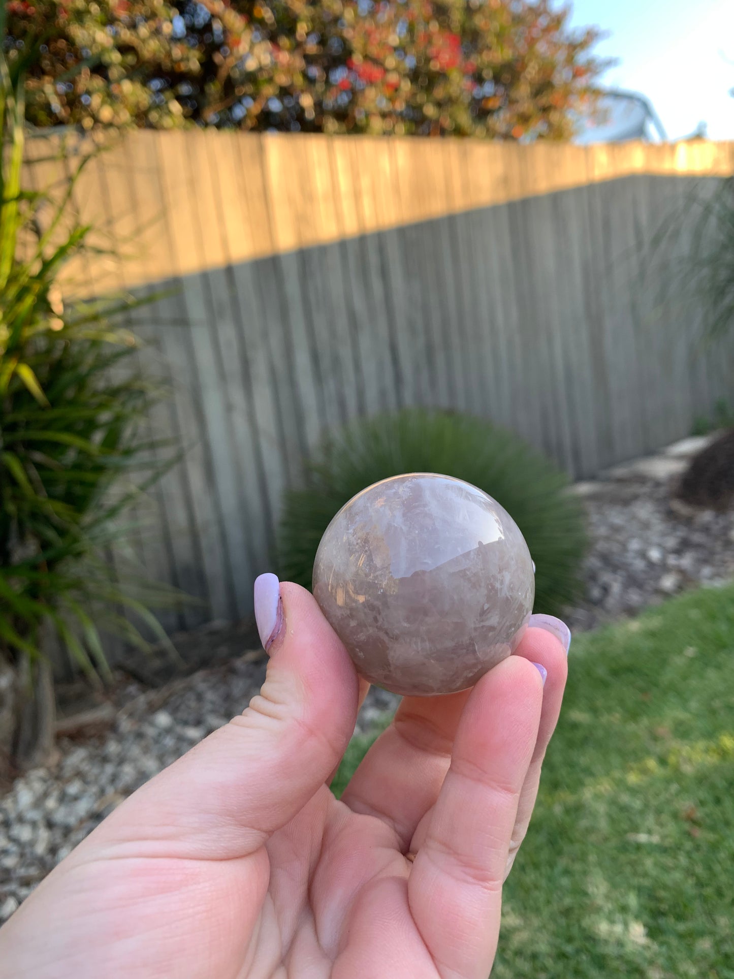 Blue Rose Quartz Sphere