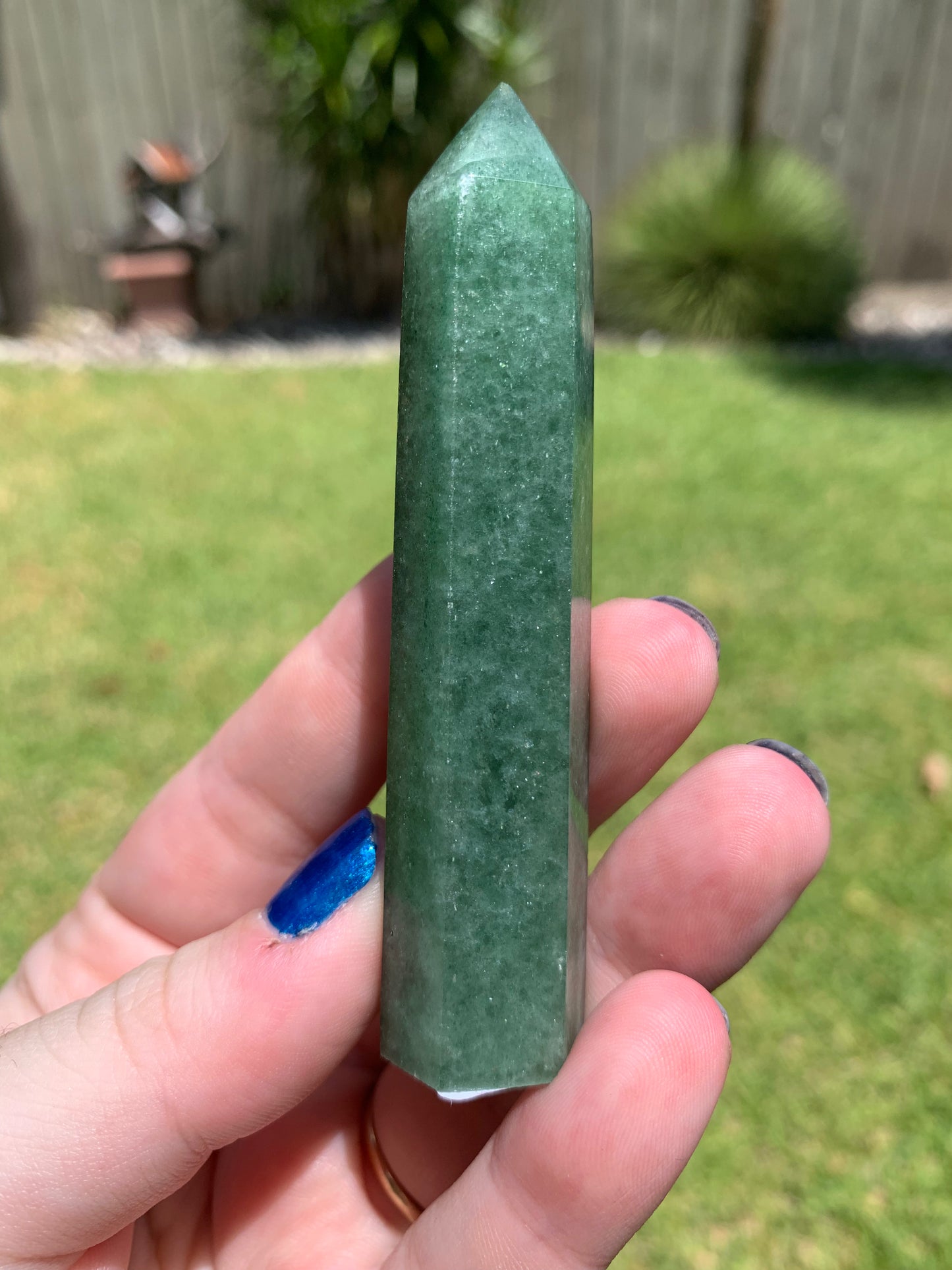 Green Strawberry Quartz Tower