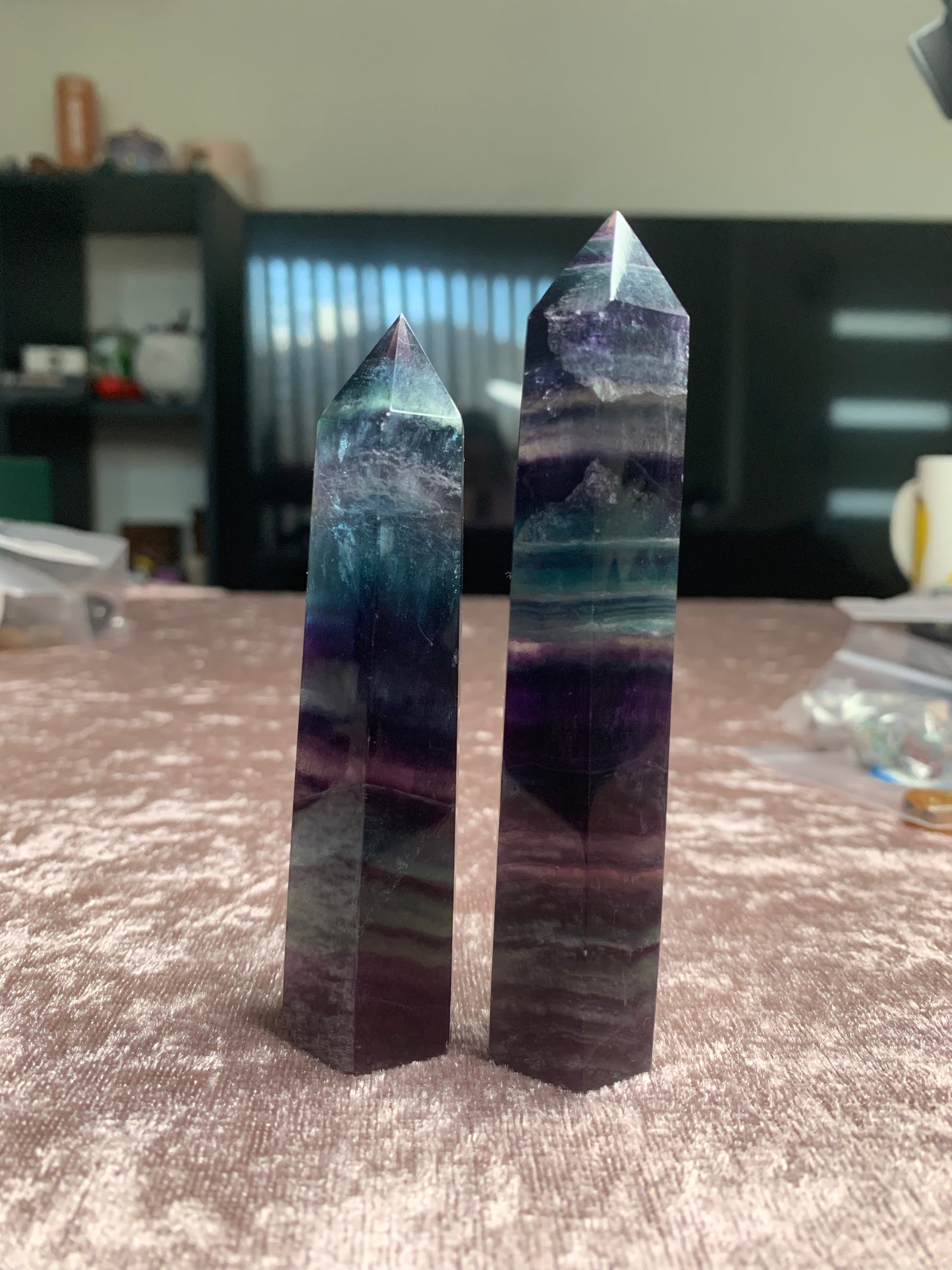 Rainbow Fluorite Point