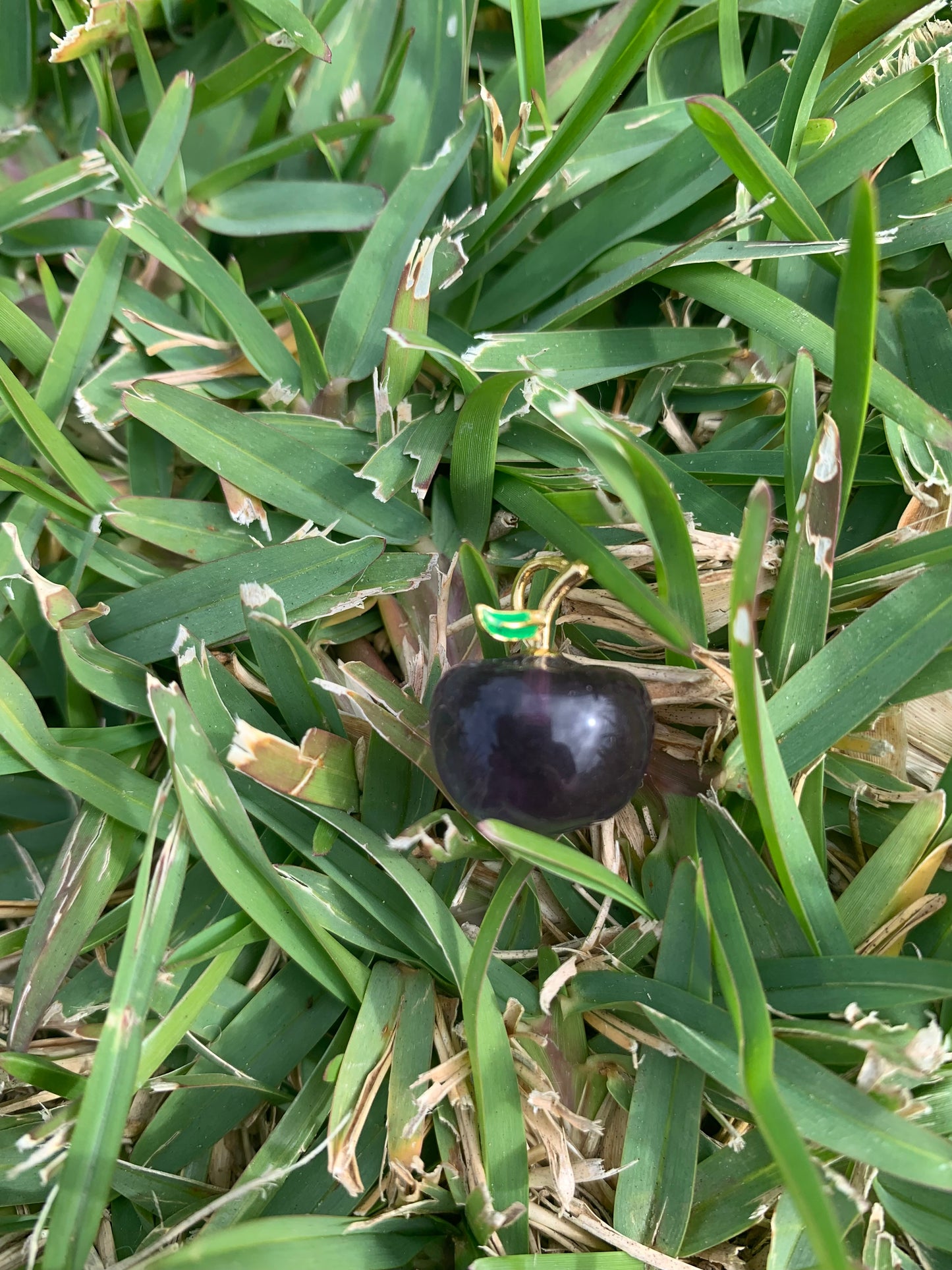 Mini Fluorite Apple Charm