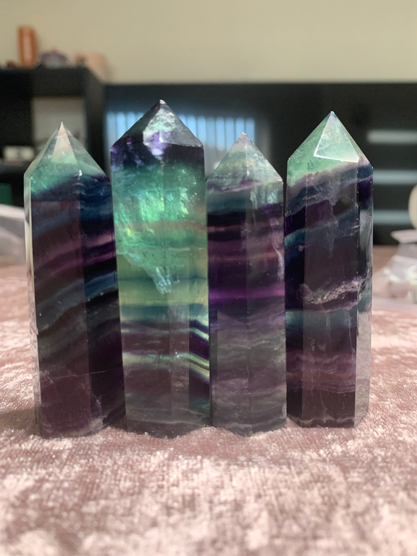 Rainbow Fluorite Point