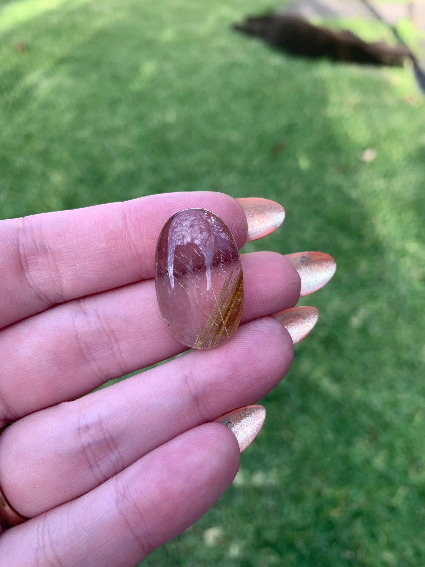 Golden Rutile Cabochon