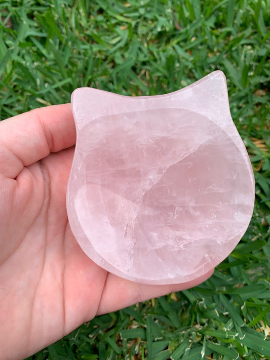 Rose Quartz Cat Bowl