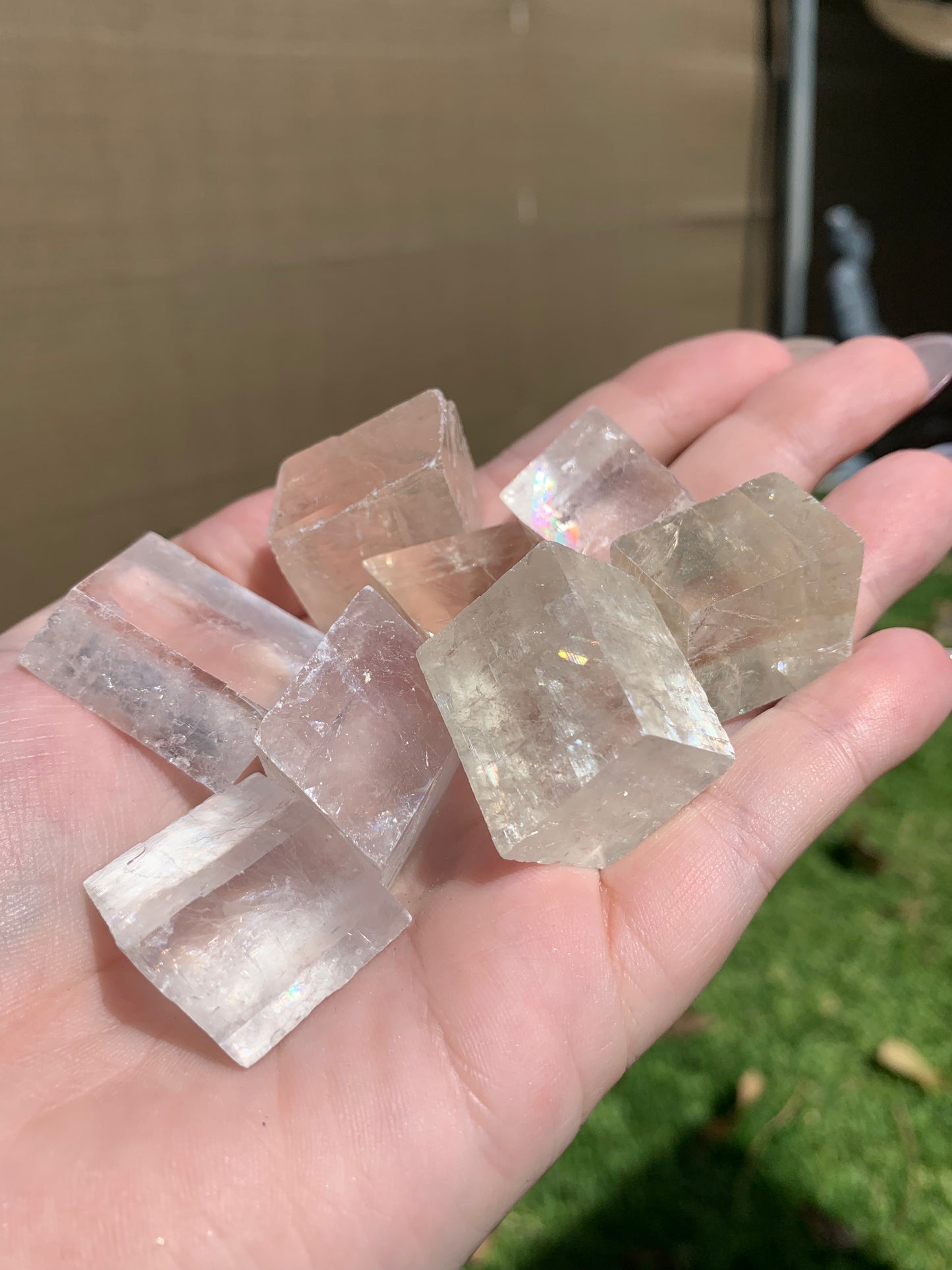 Optical Calcite Rhombus