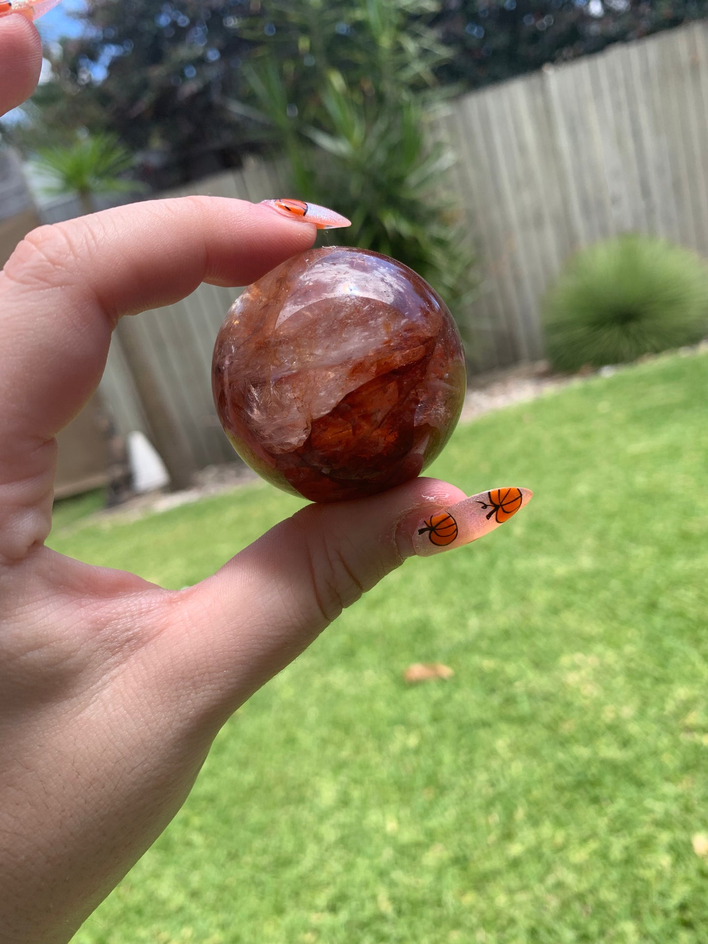 Fire Quartz Sphere (Highest Quality)